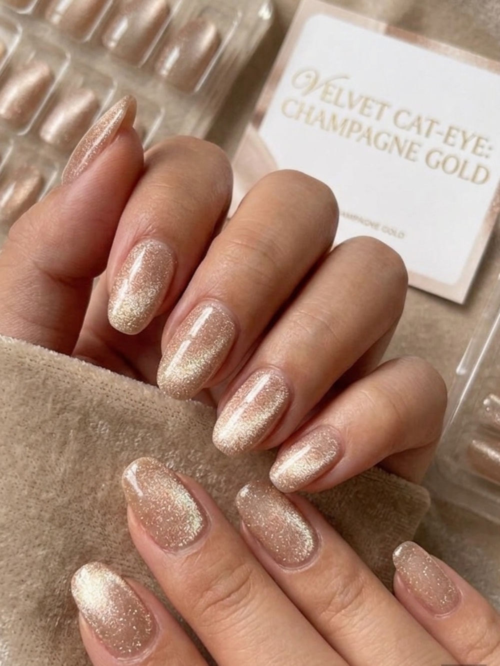 Neutral Shimmer Nail Set